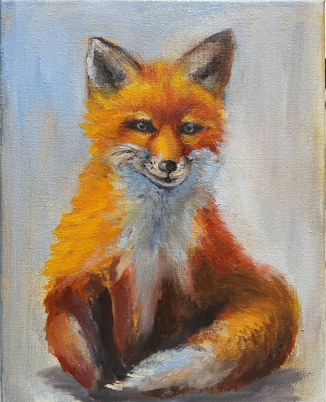 Fox Painting, Animal Portrait