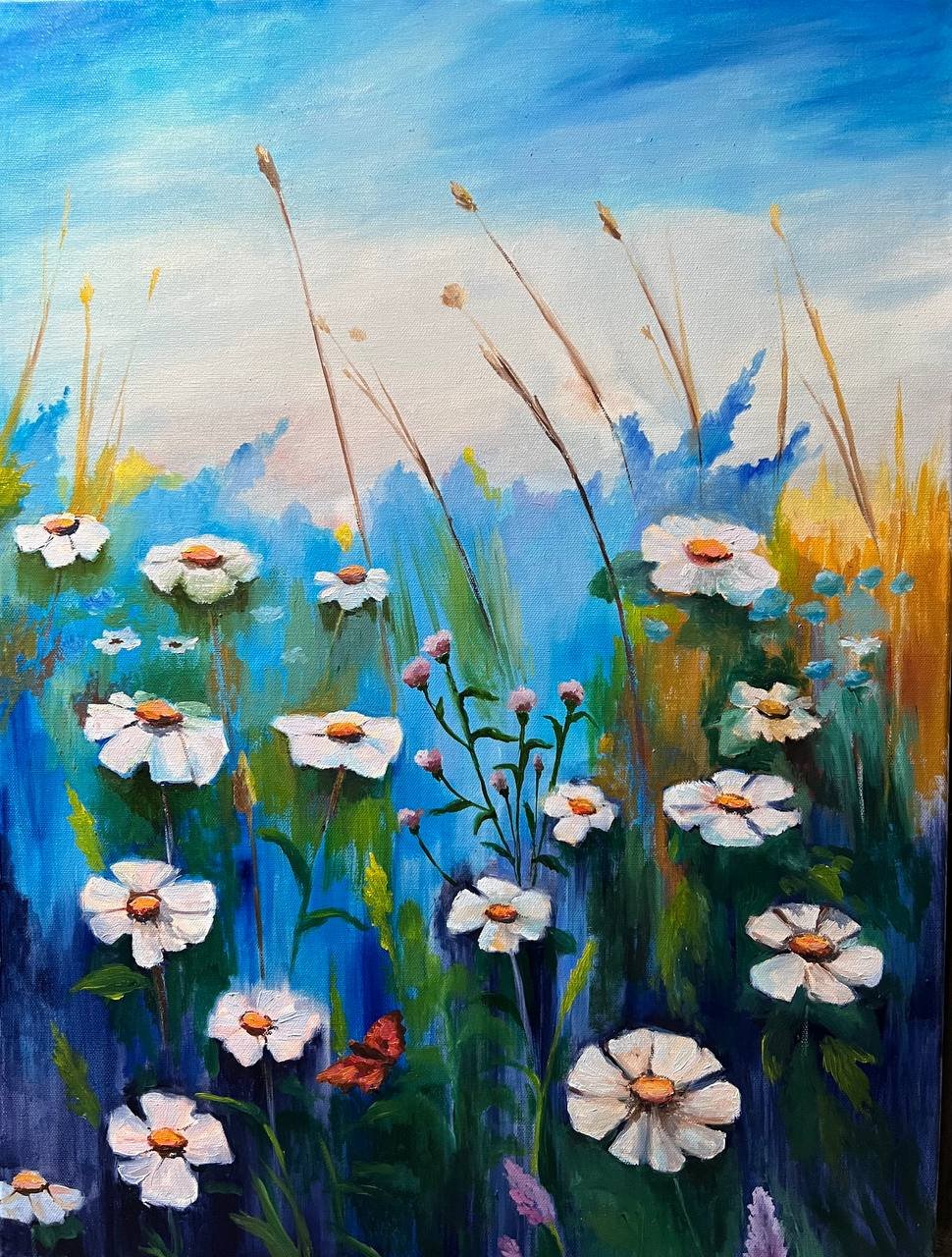 Floral Painting, Prairie Blooms