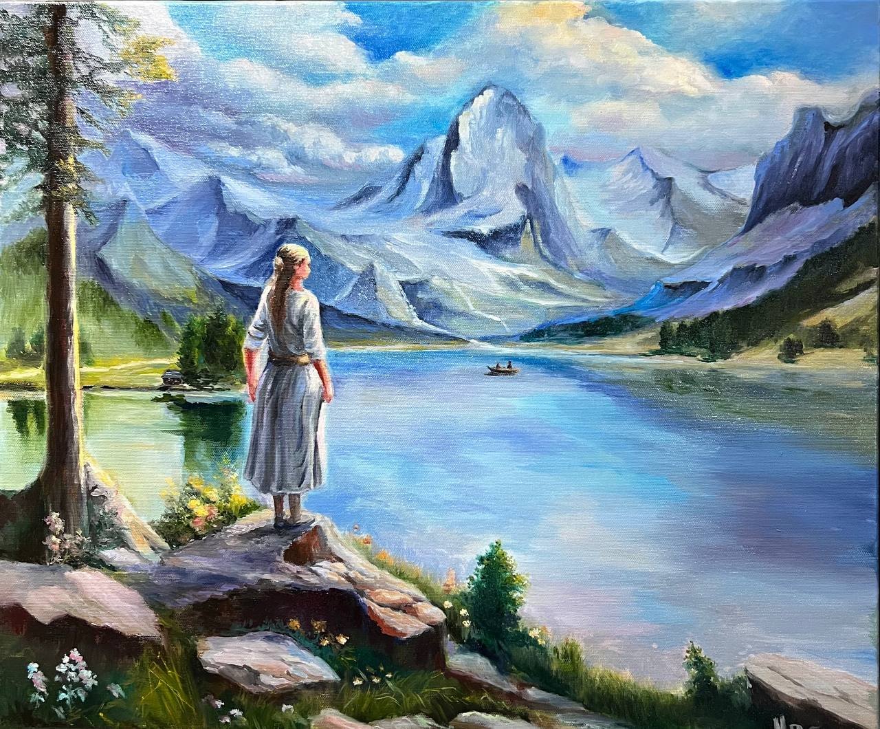 Mountain Blue Landscape