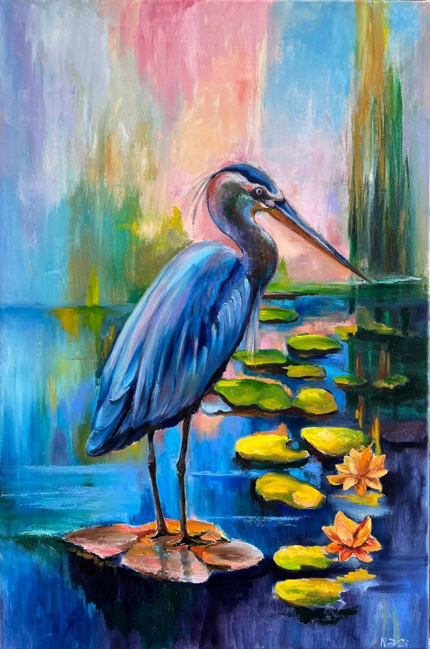 Heron Painting