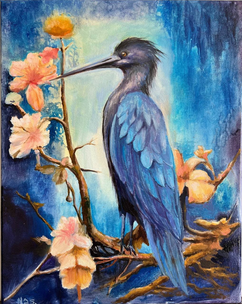 Bird and Flowers