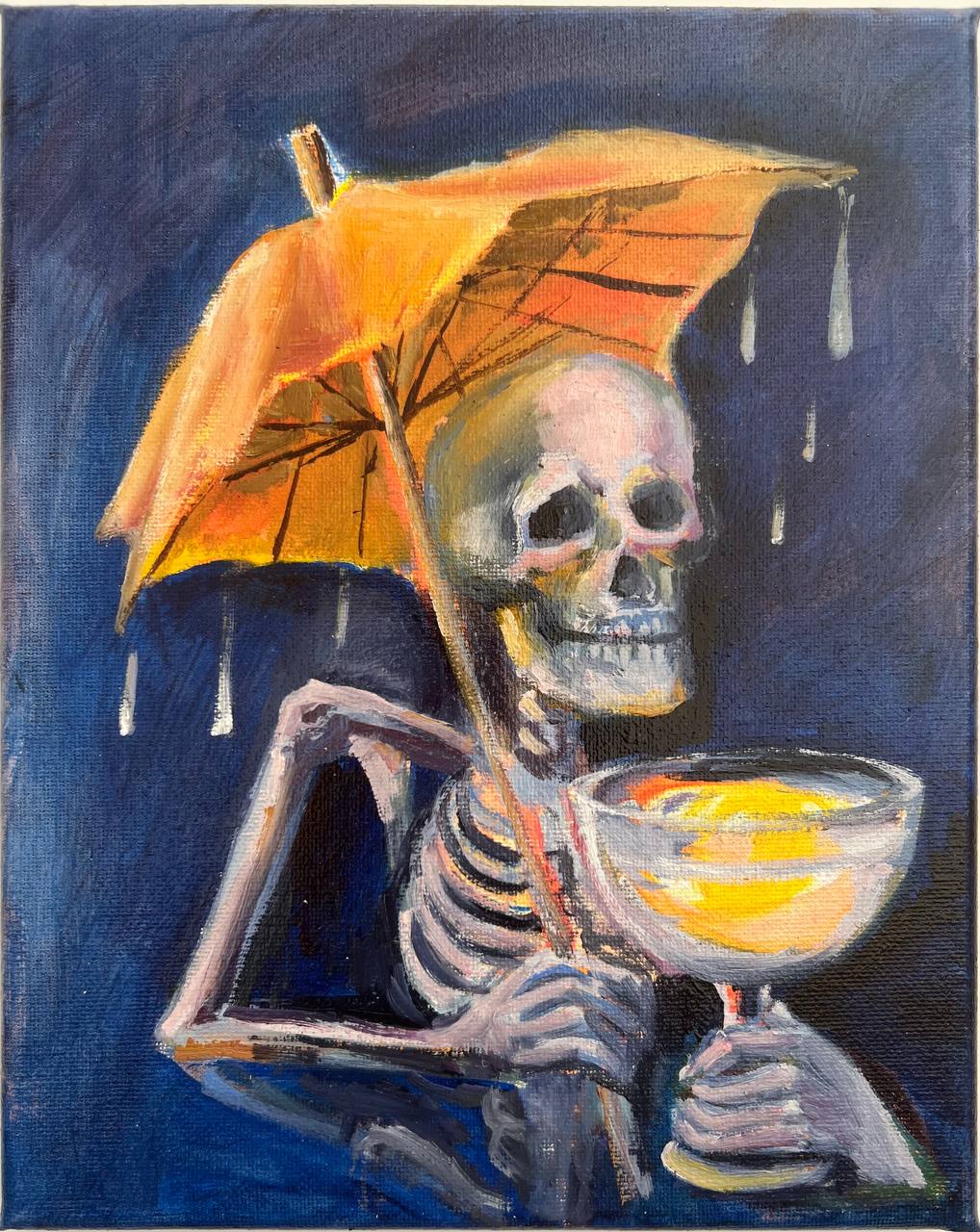 Skeleton with Umbrella